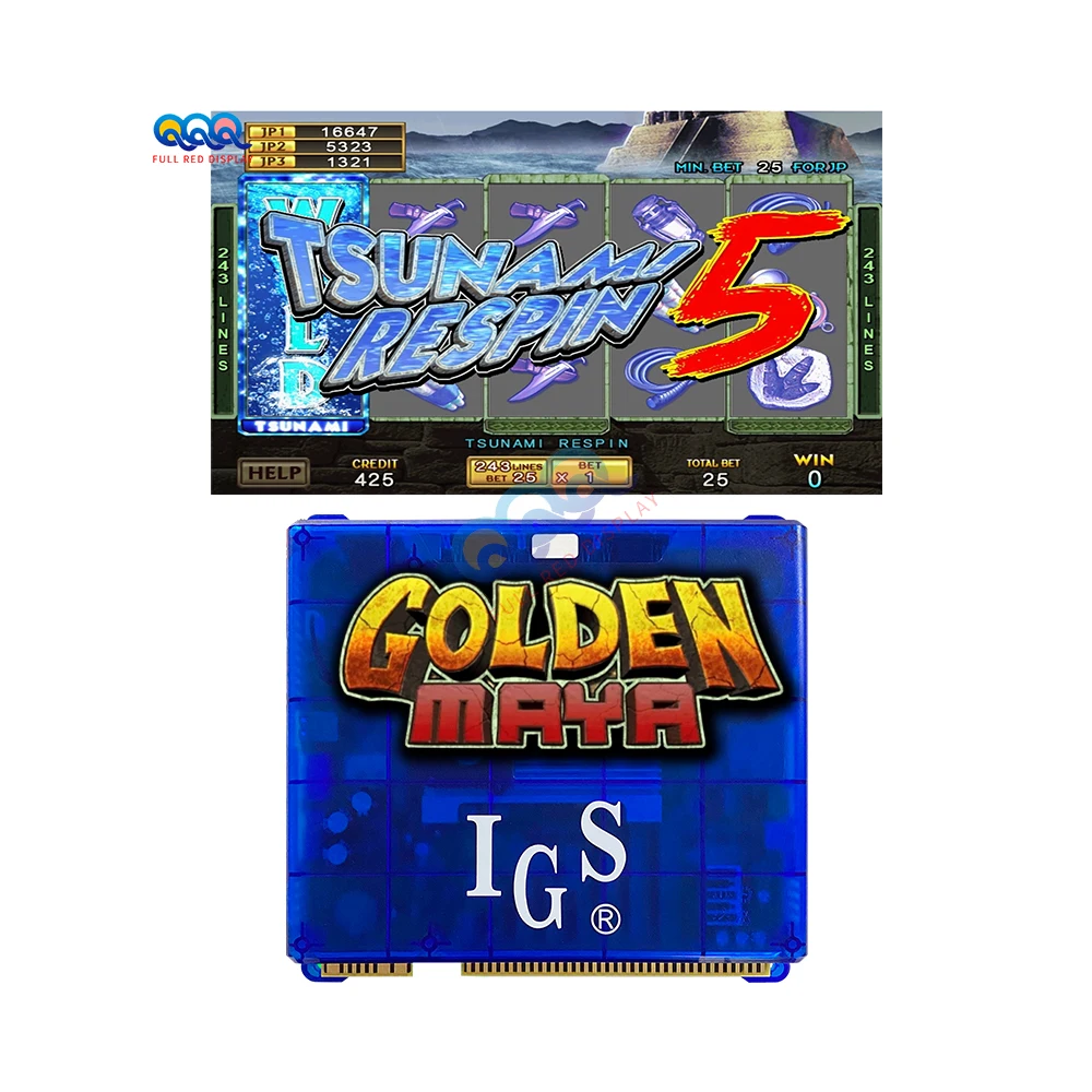 IGS Lucky Shamrock Landscape screen Game Board Golden Maya Game IGS 3 in 1 Board