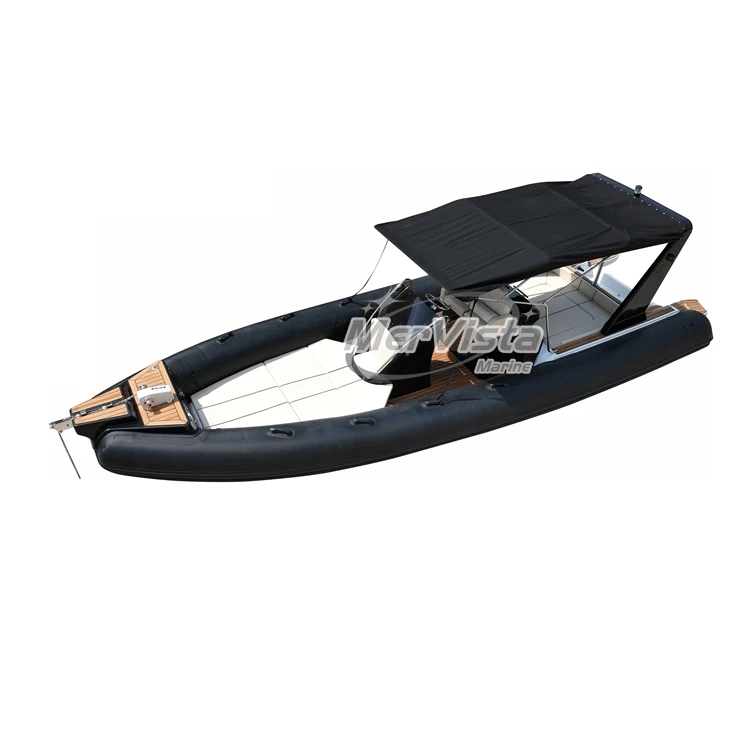 8.6m RIB Boat Hypalon rigid Luxury Super Yachts with outboard motor and T-top