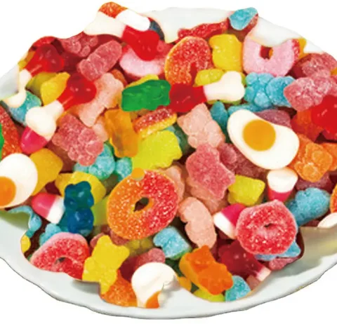 Orange VC Multivitamin Vitamin C Gummies Candy Private Label Dietary Supplement Vitamins for Adults Not for Kids Bottled Fudge