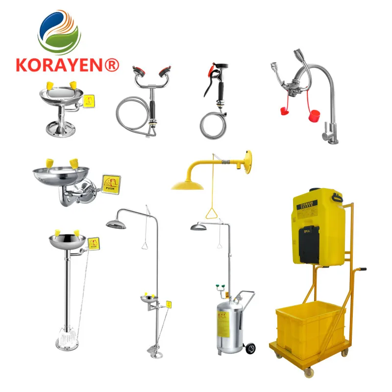 Manufacturers Wholesale Emergency Shower Eyewash Station Price Eye Wash Shower For Sale