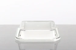 Квадратная Крышка для чаши, прозрачная многоразовая Крышка для пищи, десерта, масла, 13 см, Маленькая прозрачная пластиковая квадратная крышка