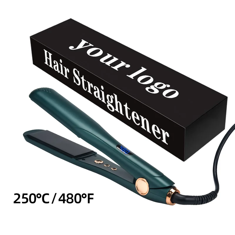 Wholesale MCH Heat 480 degree Titanium Curling Salon Portable Hair Straightener With LED Digital Display Household Flat iron