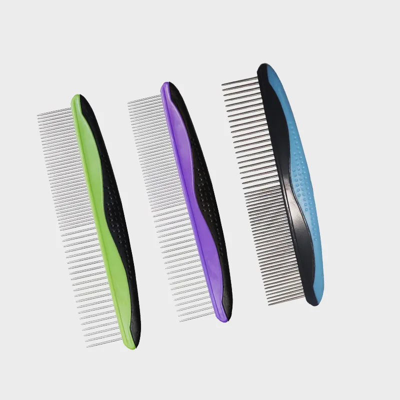 Stock fine tooth dog comb pet comb for lice and nits dog cat lice and flea remove combs bath cleaning tools