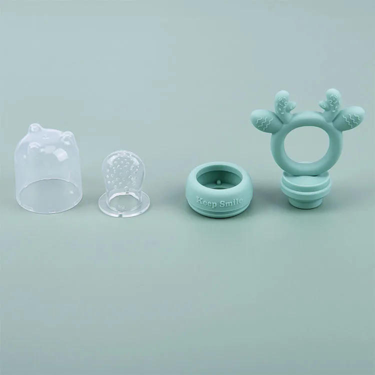 Оптовая продажа, детский прорезыватель из мягкого силикона трех размеров для зубов, Детская кормушка для фруктов