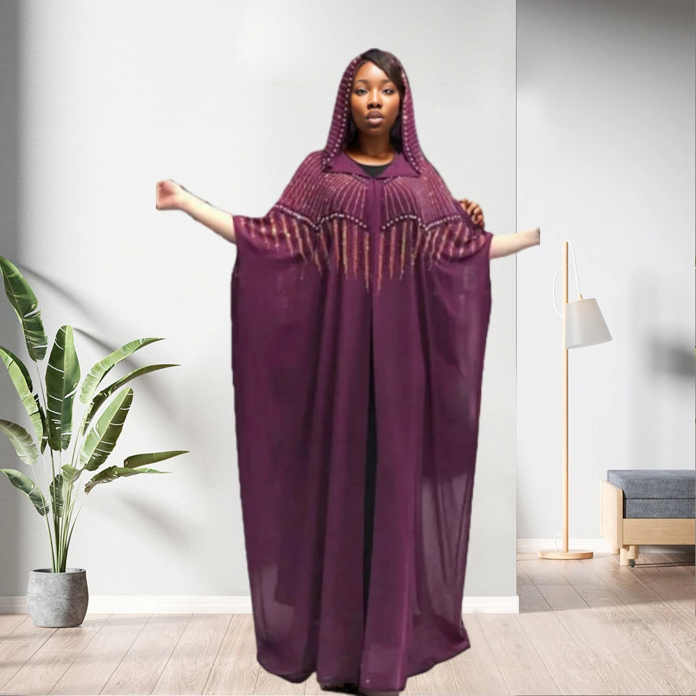 91031-MX34 two-piece beaded chiffon kaftans maxi ladies dress sehe fashion