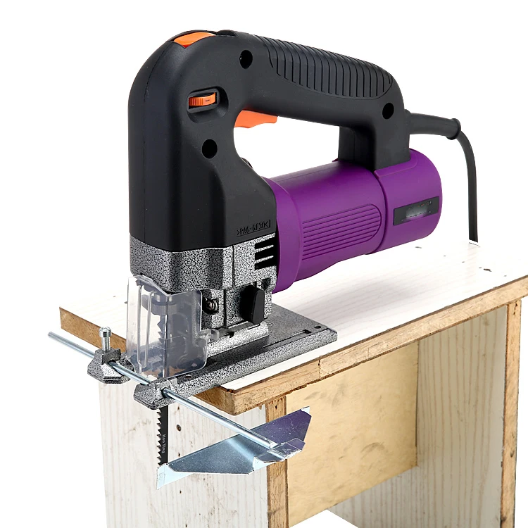 Wood metal cutting electric jig saw belt speed regulation