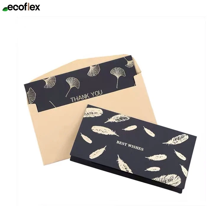 Factory Made Luxury Offset Printing Business Thank You Card Greeting Card Postcards With Customized Logo