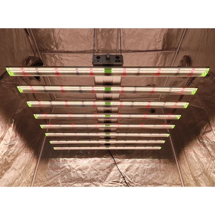 US Stock!! 720W LED Grow light Kingbrite 8 bars LM301H mix Cree xp-e2 660nm IR LG UV for 5*5ft grow room
