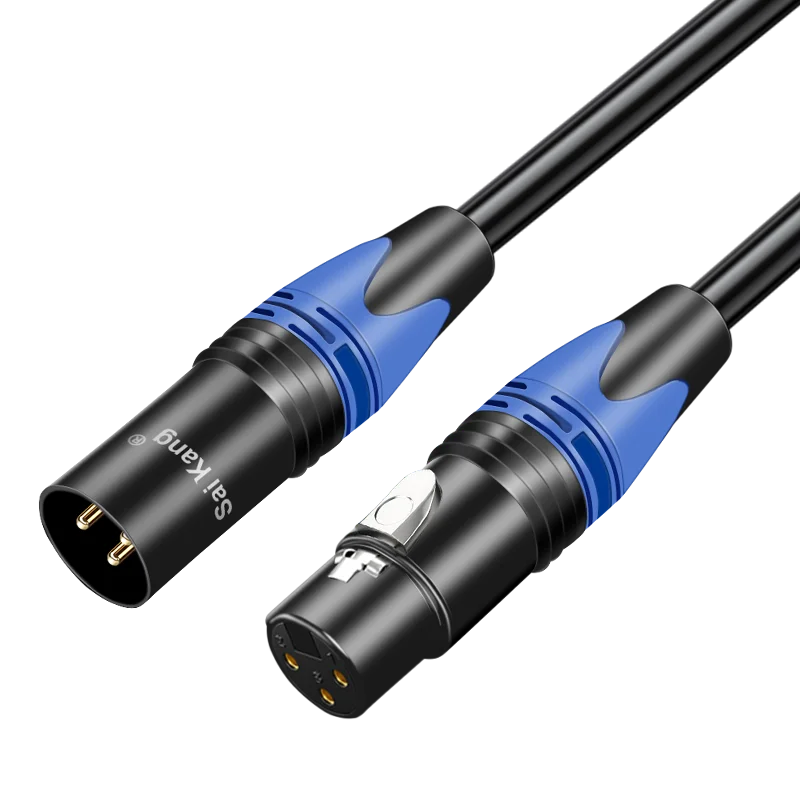 Factory Oem 3 Pin Xlr Male To Female Cable Connector Microphone Dmx Cable