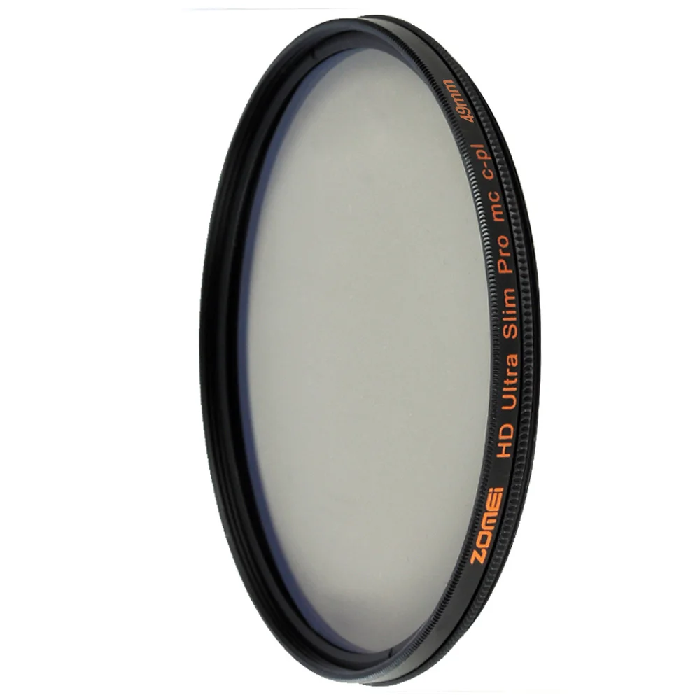 49mm ZOMEI Digital Camera Lens Circular Polarizing Filter Wide angle CPL Filter Professional Optical Glass
