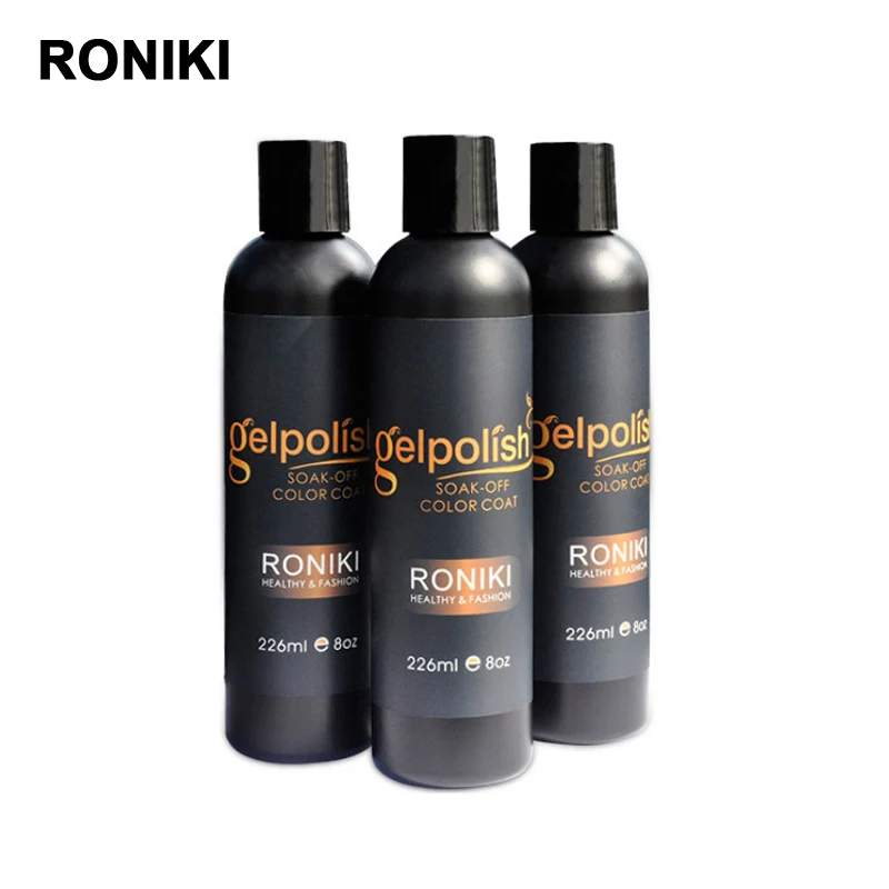 RONIKI wholesale bulk custom logo profesional normal oem non toxic private label color uv gel nail polish