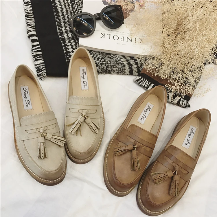 Soft Sole Women Flats Genuine Leather Slip on Nurse Mama Ladies Soft Moccasins Single Shoes Female Casual Shoes