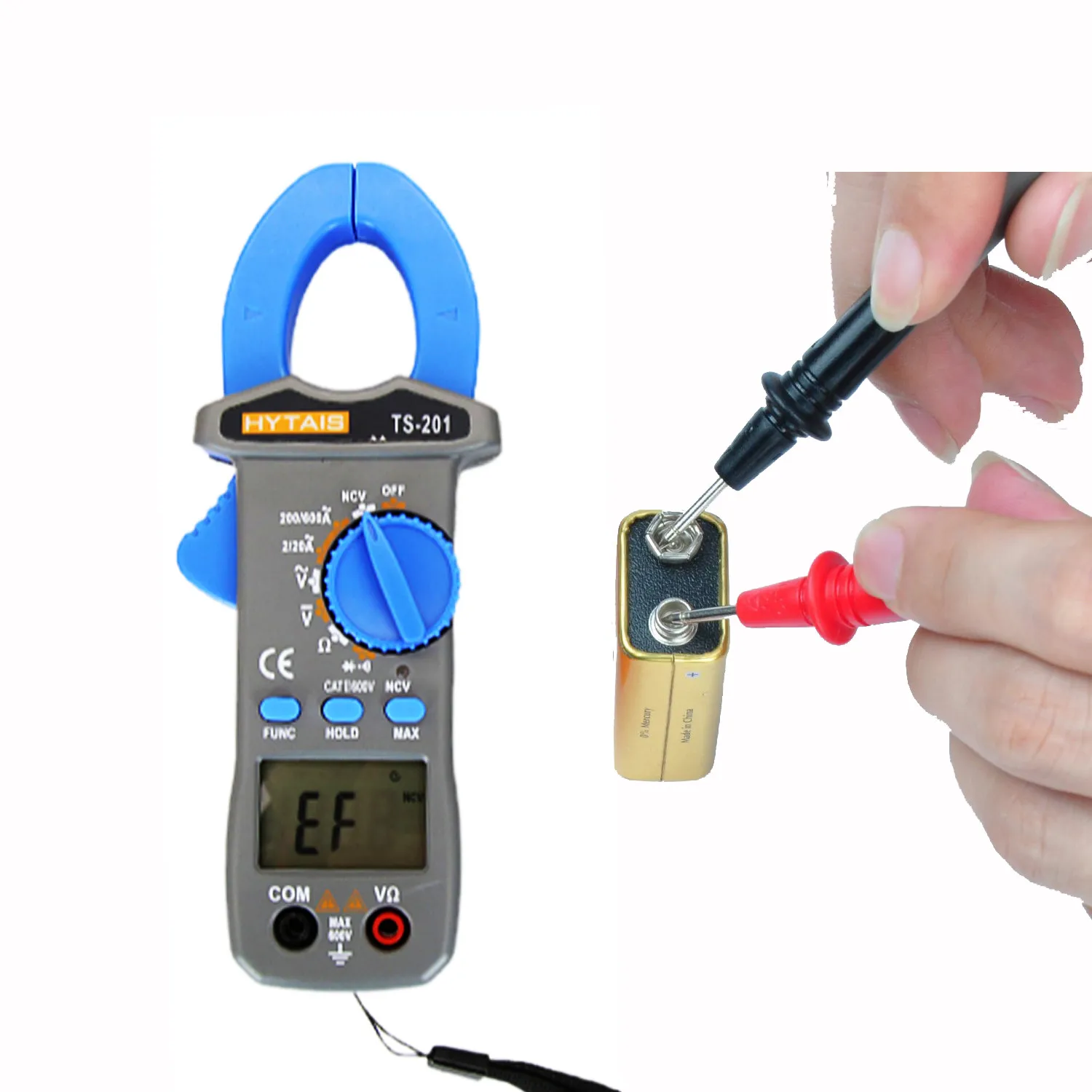 TS201  True RMS and Data Hold LCD Display unique clamp meter
