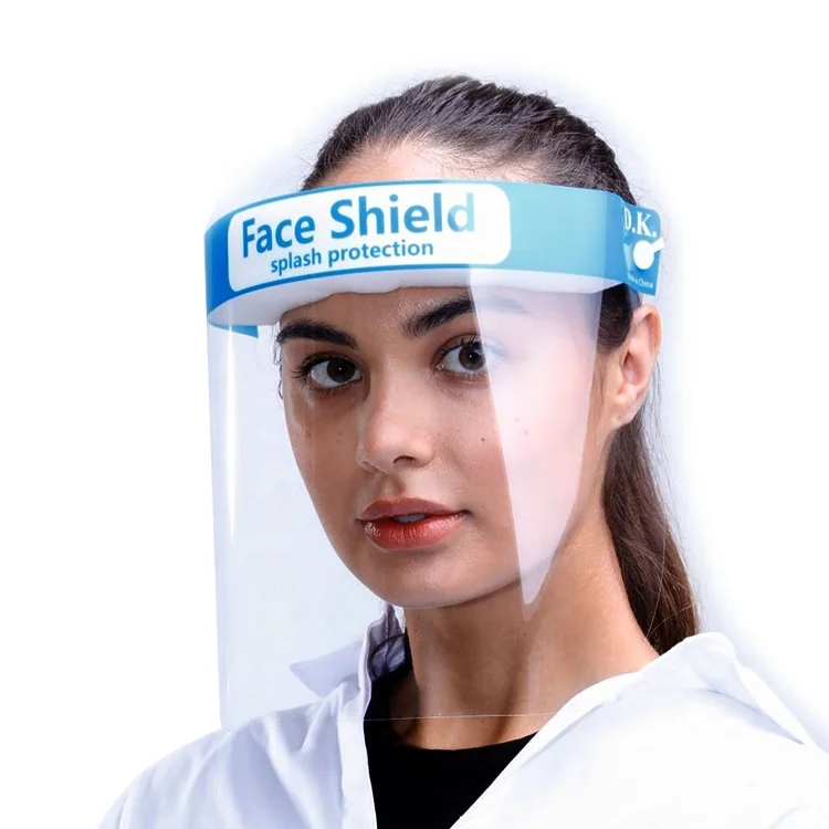 Custom Eco Friendly Plastic Disposable Adjustable Anti-fog Visor Protection Clear Medical Face Shield