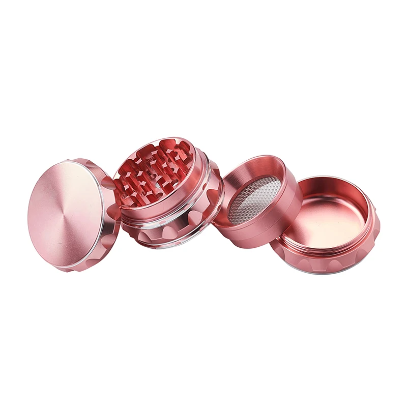 50mm Wholesale high quality aluminium colorful Grinder herb metal tobacco herb Grinder