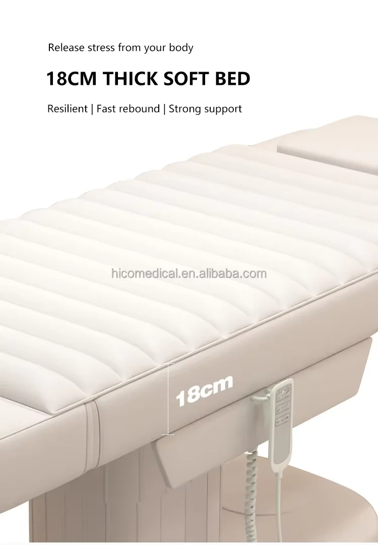 HICOMED Custom Modern Beauty Hospital Clinic Gynecological Exam Treatment Medical Bed Electric Facial Massage Tables Spa Bed