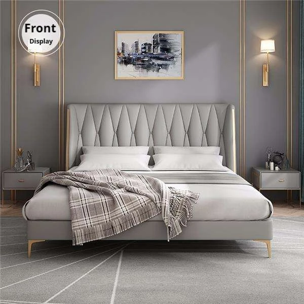 KEHUI king size bed frame luxury set with pocket spring mattress storage modern alaskan bedroom furniture super king size bed