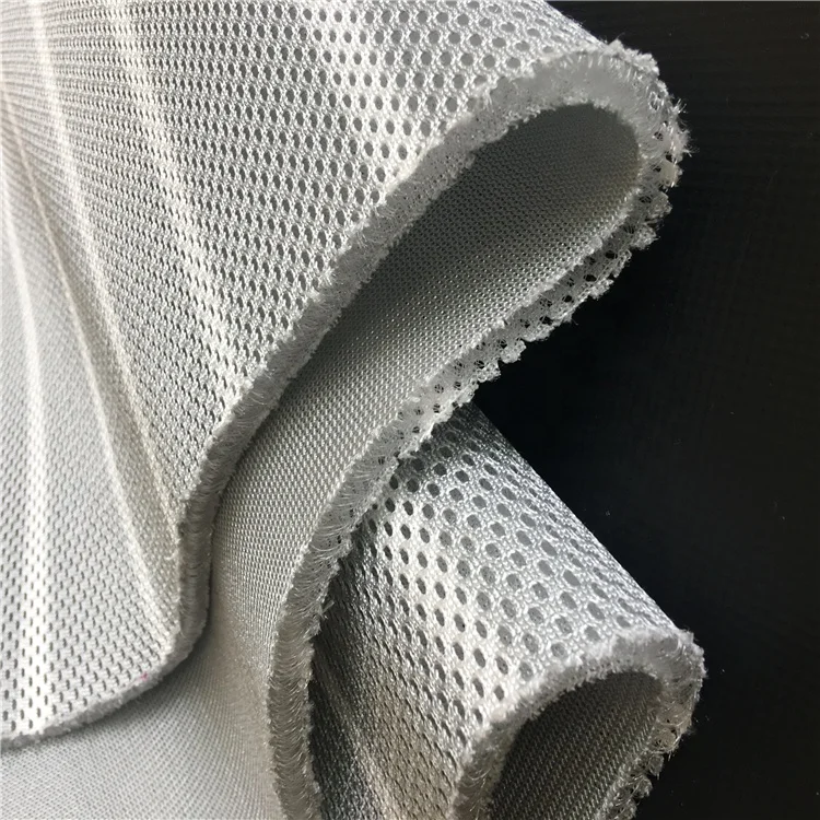 Wholesale 7mm hexagonal 3d sandwich air mesh fabric for baby pillow or mattress
