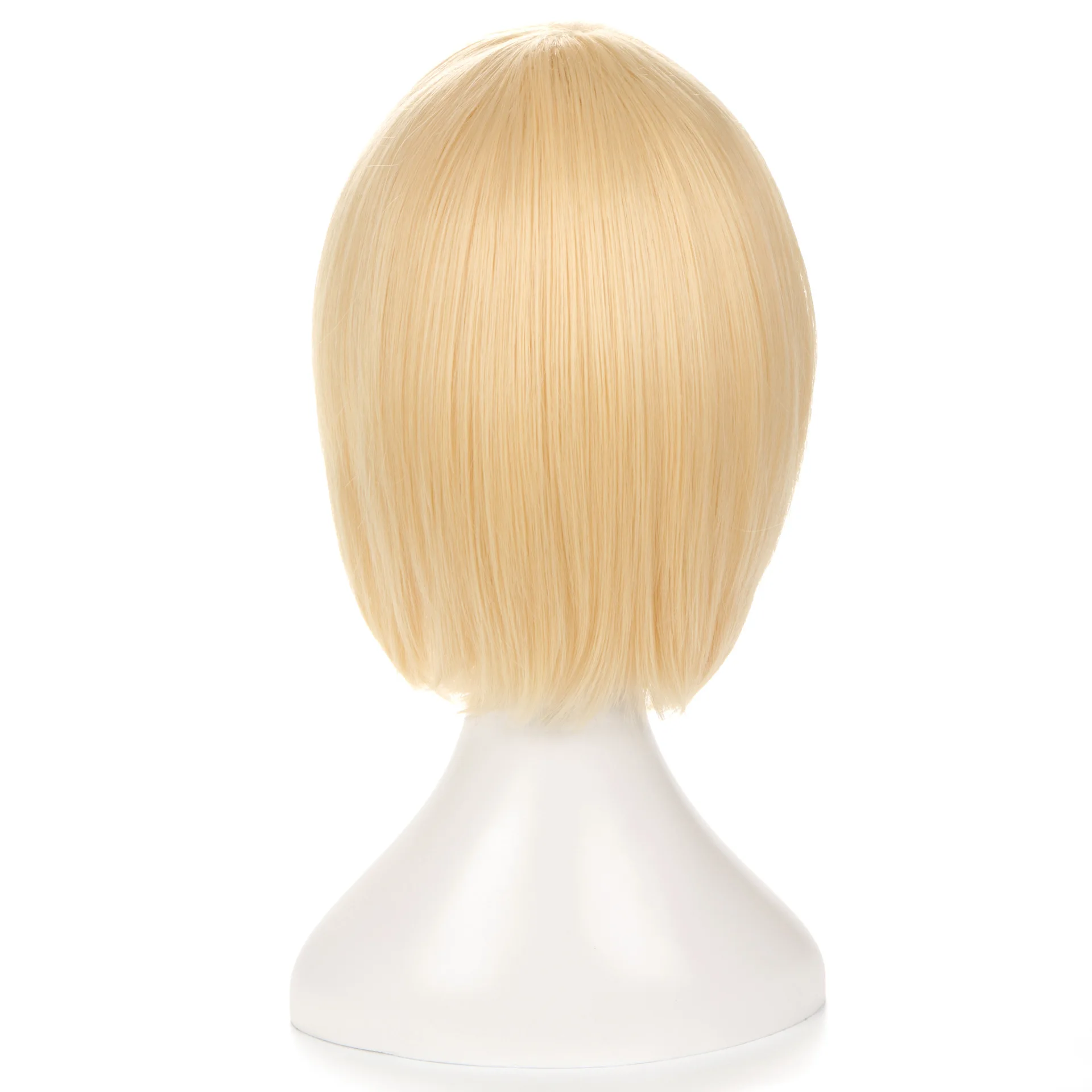 Wholesale Short Straight Black Butler Wig Cosplay Blonde Hair Peluca Synthetic Anime Heat Resistant Bob Wig