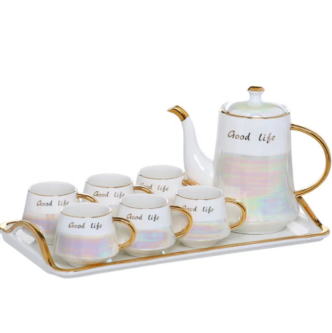 
Creative bone china european ceramic coffee set tea set teapot 