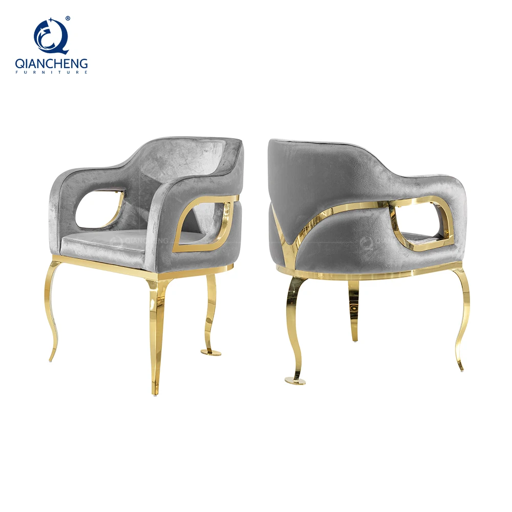 Supplier direct sale creative furniture luxury golden dinning chair louvre furniture china chairs dining foshan