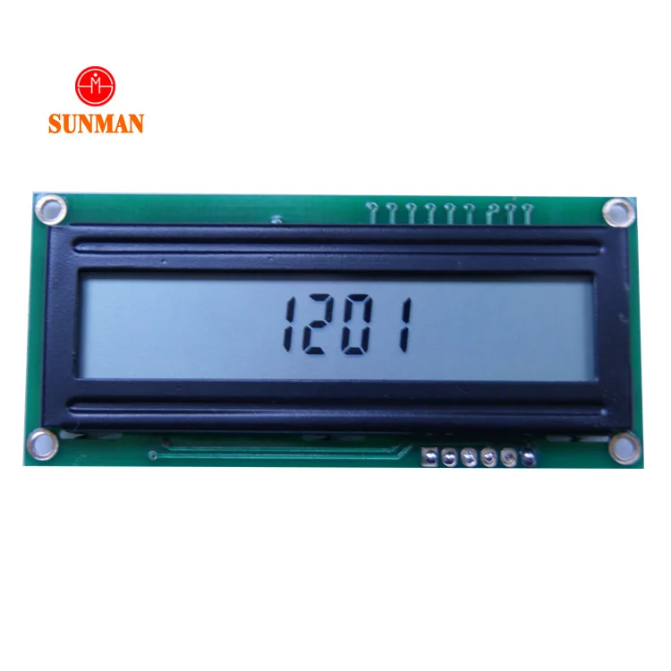 Светоотражающие 12 цифр 7 сегментный ЖК-дисплей с 6 pin