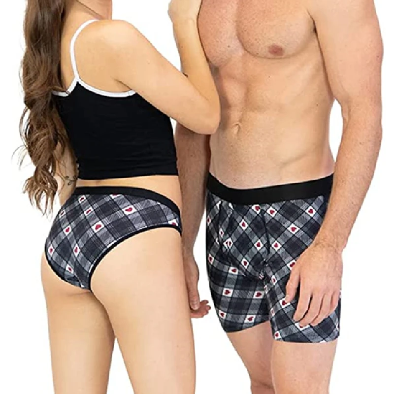 China manufacturer customized couples Underwear cotton soft underwear couple underwear set