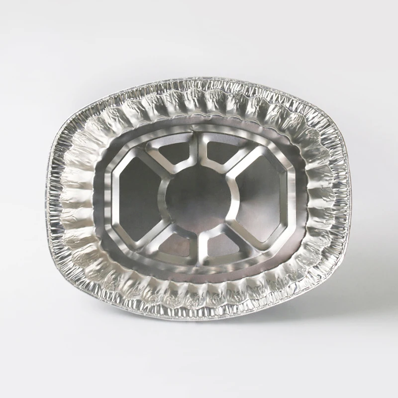 Одноразовые противни из алюминиевой фольги для индейки, продолговатая фольга, барбекю, гриля, сковорода для запекания