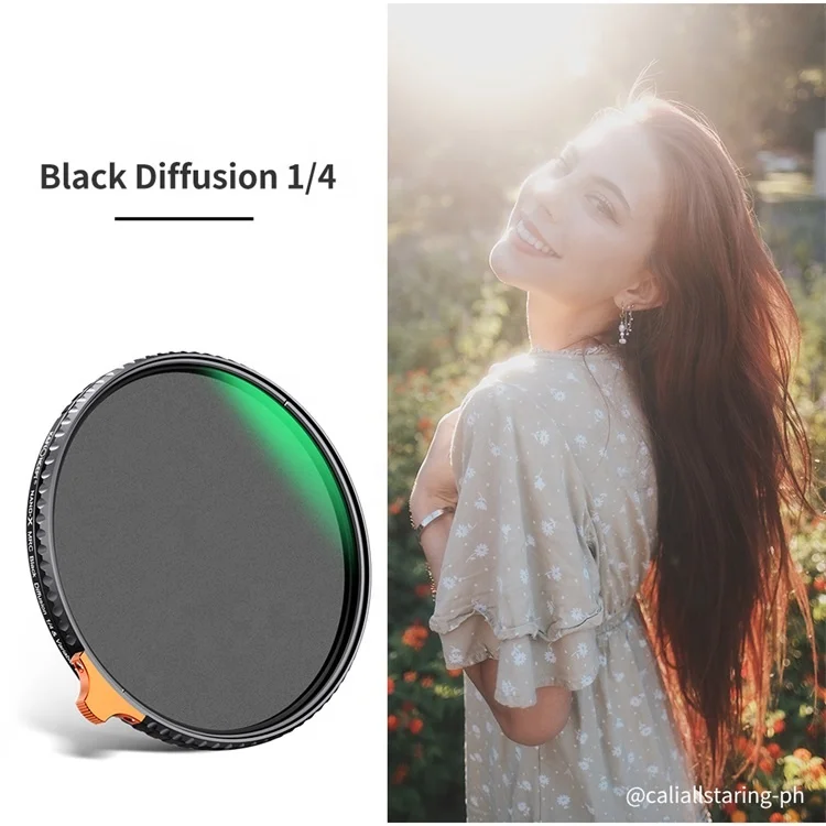 K&F Concept 82mm 1/4 Black Diffusion Variable ND2-32 Filter 2 in 1 Camera Lens Filter