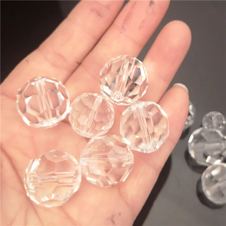 Crystal Glass decoration chandelier parts bead with hole 6mm,8mm,10mm,12mm MH-12911