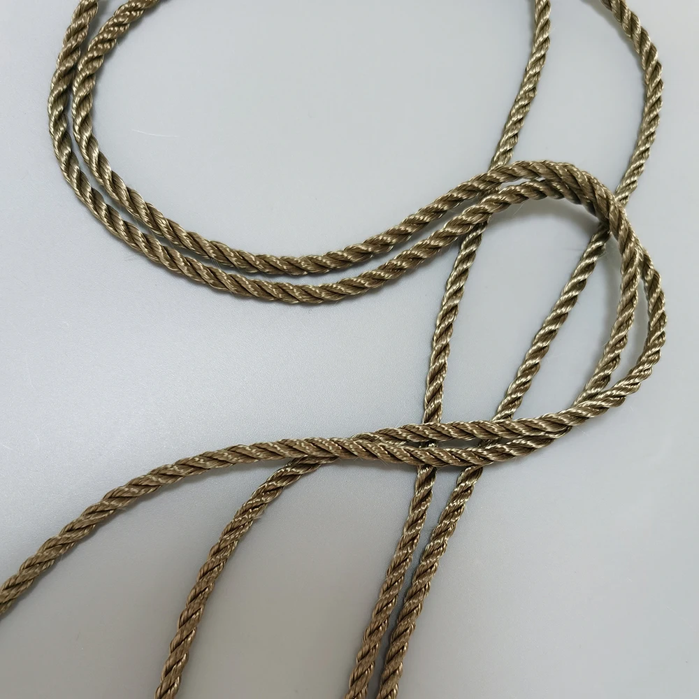 Heat resistance basalt fiber 3 ply insulation rope basalt fiber 3 ply twisted rope