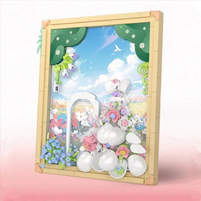 Fine brick small particles assembled education dream wedding princess children 655pcs plastic gift building block toys