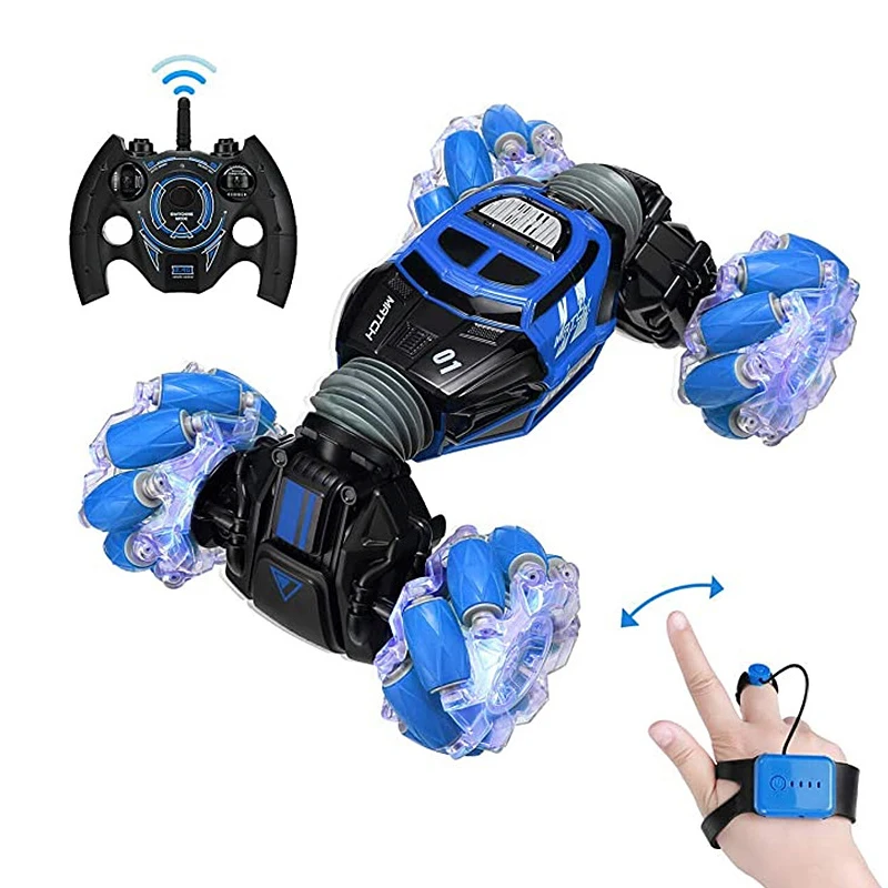 BGL 2.4Ghz 1:10 gesture sensing twisting climbing car RC Twist vehicle remote control stunt drift car toy with light and music