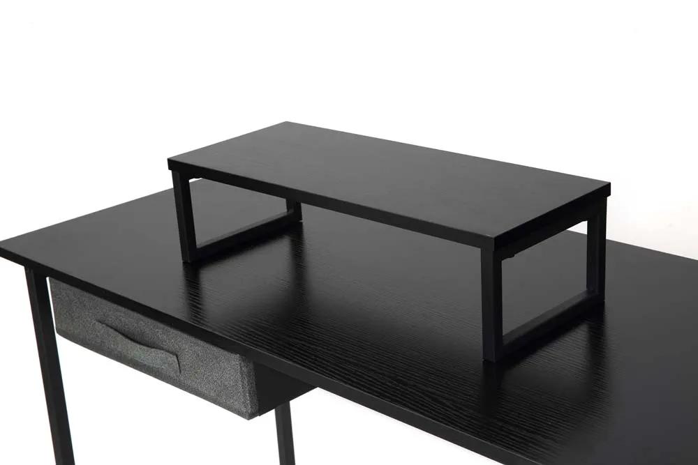 2021 New Modern simple L Shaped Desk Gaming table Home Office tables Wooden metal Workstation Computer Desks with Host rack