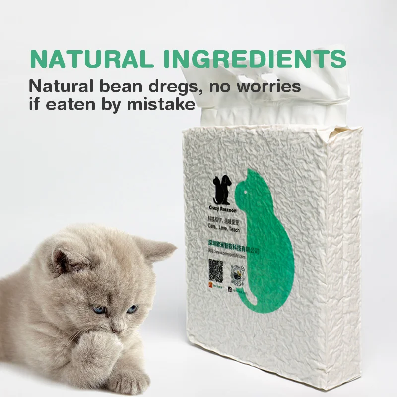 Wholesale Clumping Clean 6L Plant Degradable ECO Friendly Forever Fresh Tofu Cat Litter