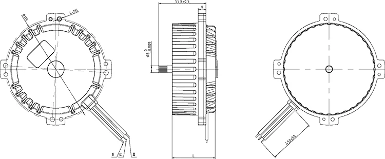high speed low torque bldc motor brushless dc electric motor 24v 400 W BM-181
