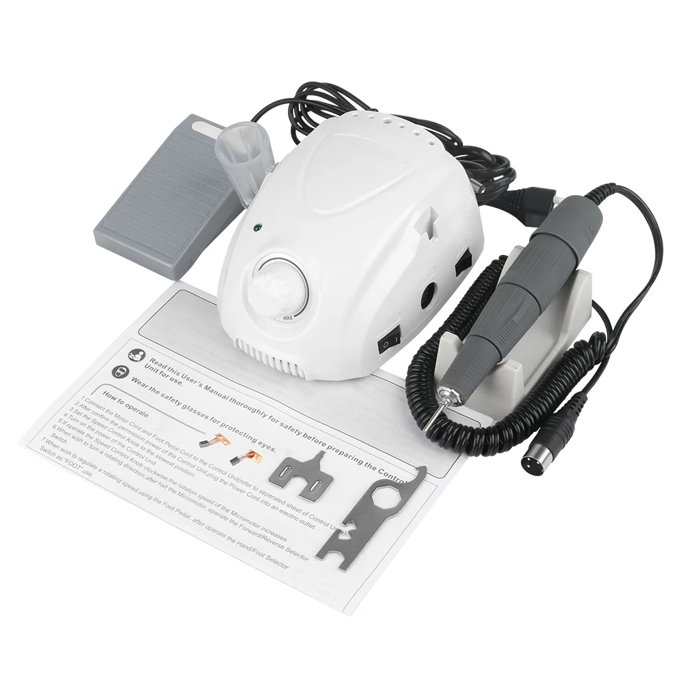 35000 RPM High Speed Electric Nail Drill Machine Electric Nail File Nail Tools Manicure Drill Bits Polisher