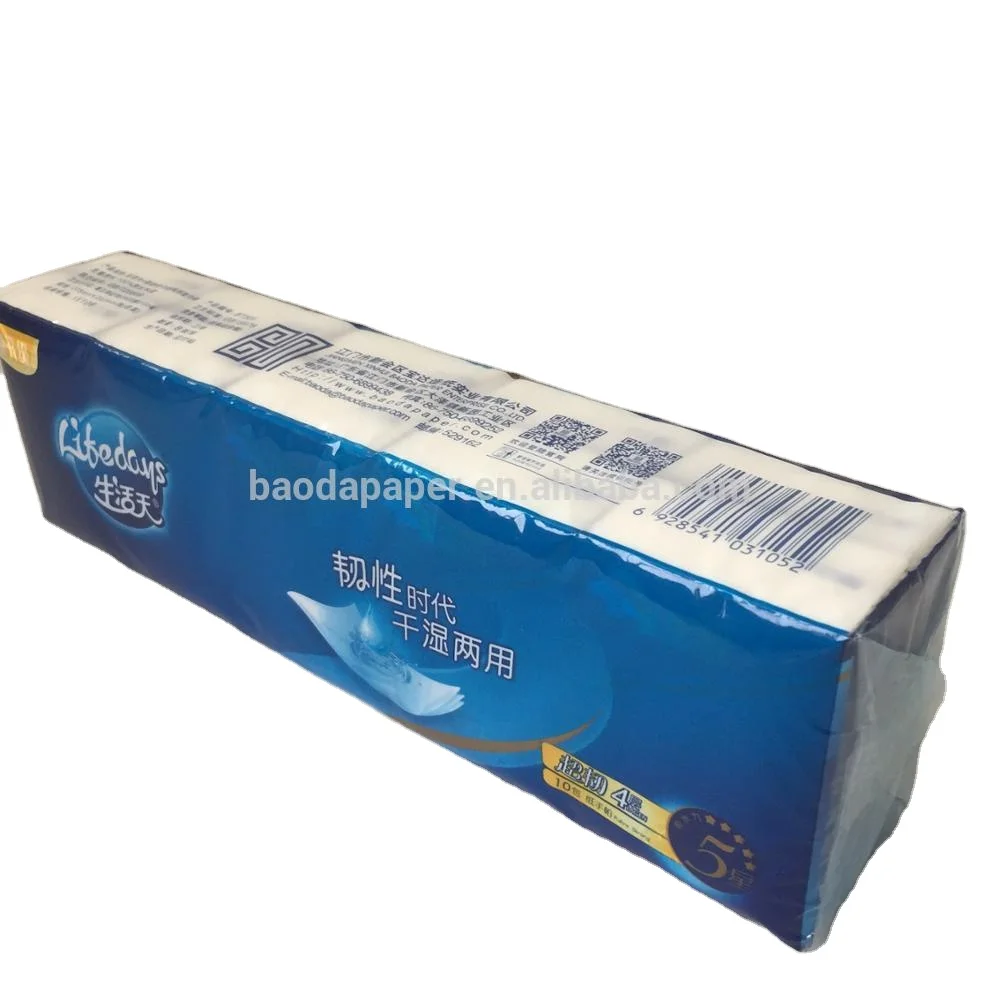 100% raw wood pulp hot sale and Ultra soft  Handkerchief Tissue 3 ply 4 ply mini pocket tissue in Canada 2020