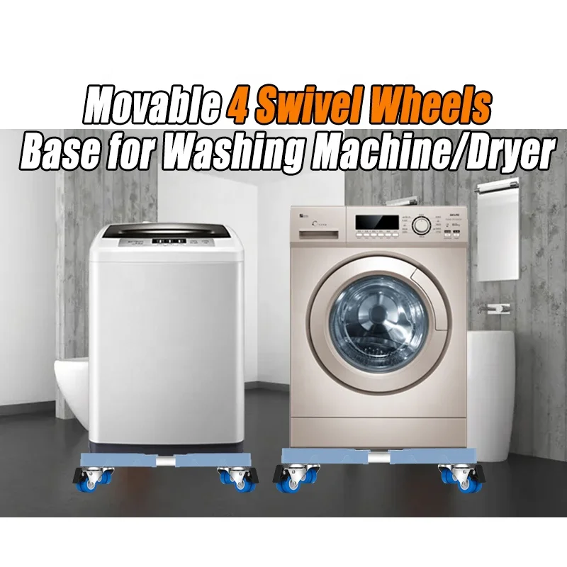 washing machine base with wheels