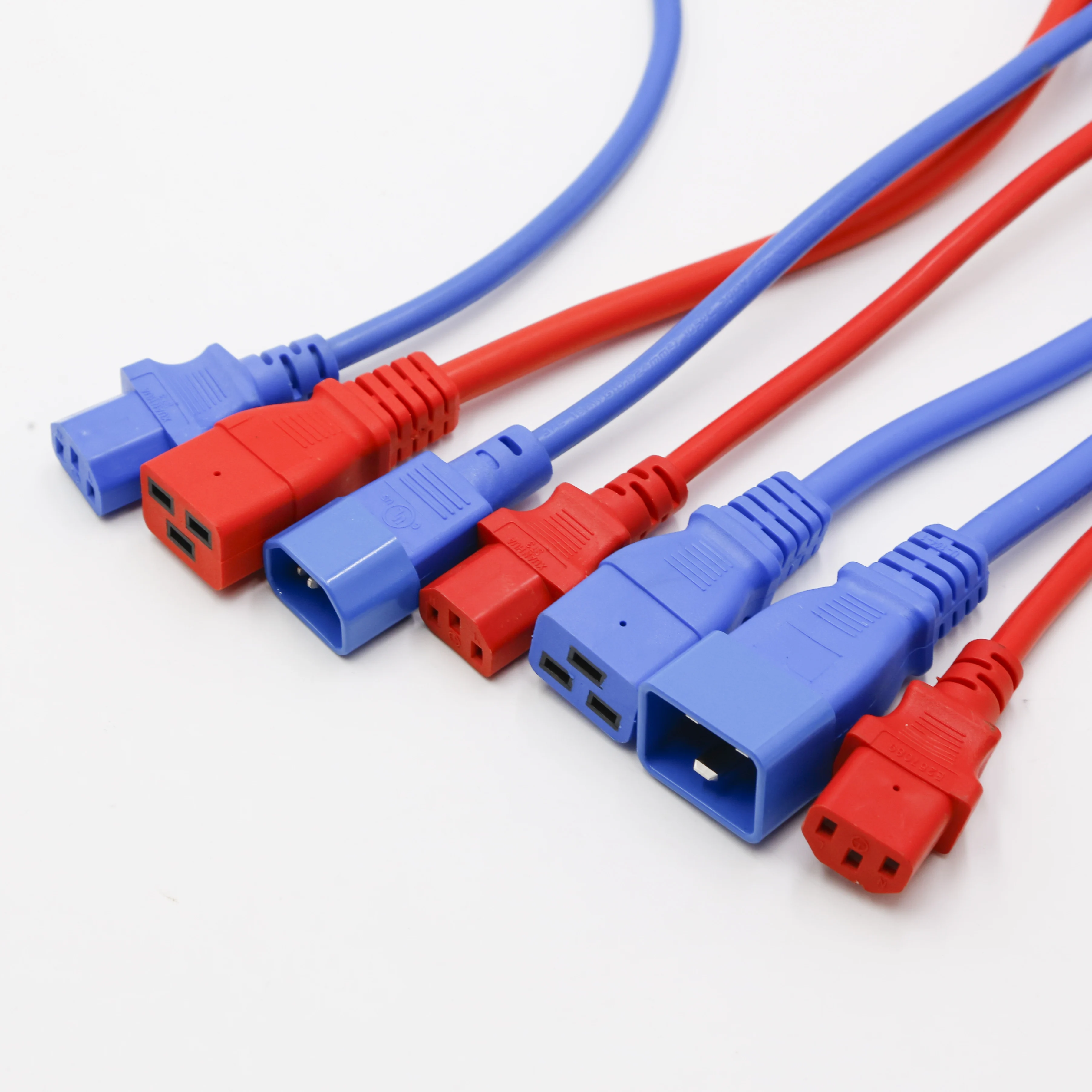 
EU IEC C13/C14/C15 connector ac cord for computer ho5vv-f 3*1.0 power cable 