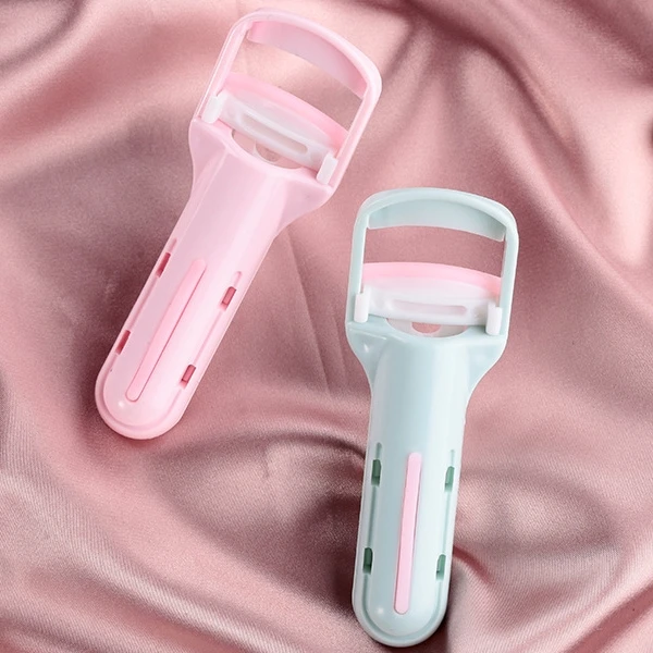 Biumart Makeup Tools Eyelash Curler Portable Press Type Eyelash Curler Not Pinch Eyelid Lash Curl Lasting False Eyelash Clip