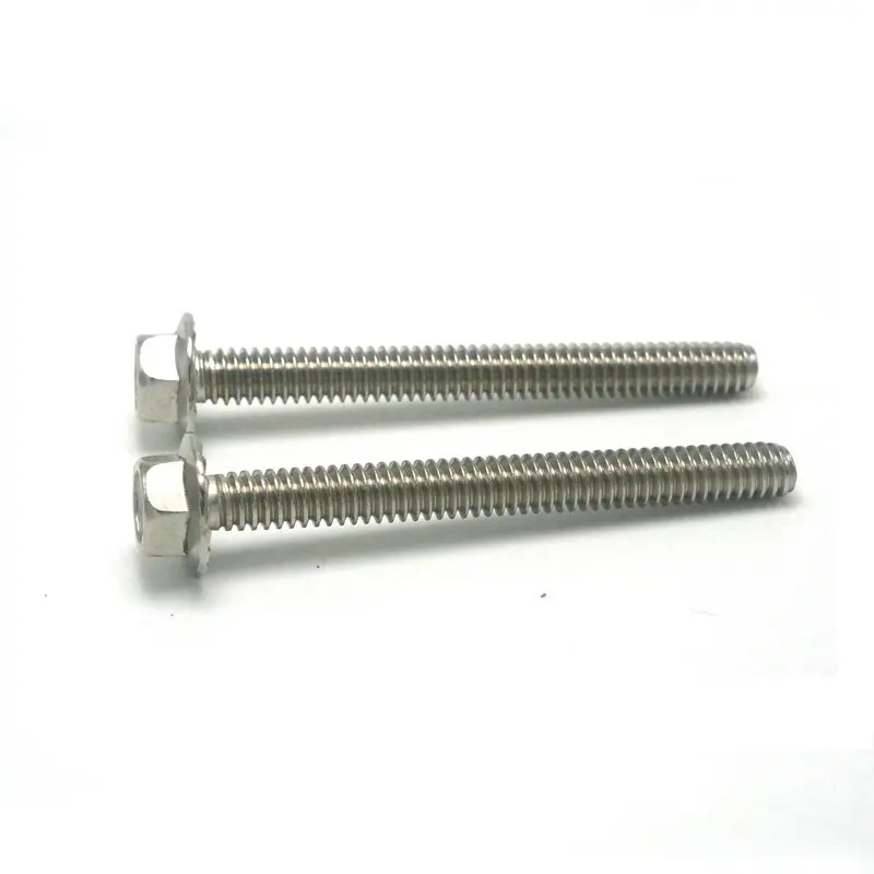 DIN 6921 M20 Steel Flange Bolts with Hex Head Nuts Carbon Carriage Bolts for Industrial Use ASTM Standard 10mm Length