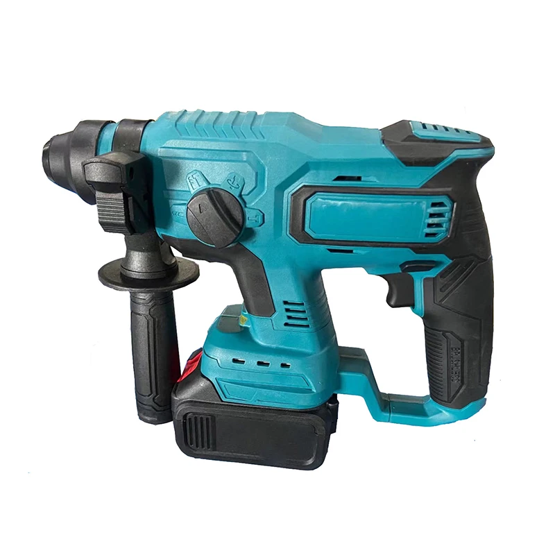 Factory Price 21v Cordless Power Tools 26mm Lithium Electric Hammer Drill For Concrete Wood Drilling Impact Drill Set