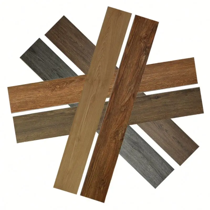 Cicko Wooden plastic interlocking tile fireproof waterproof anti-slip pvc flooring 5mm click clock