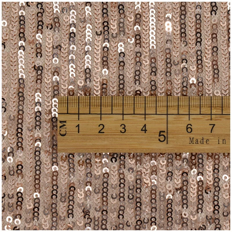 
Wholesale Sequin Fabric 3mm Couple Glitter Sequin Embroidery Fabric Color Dress Tulle Stretch Fabric Sequins 