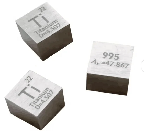 High Purity Metal  Titaniuum  Cube 10mm 25.4mm High Pure Best Price For Sale