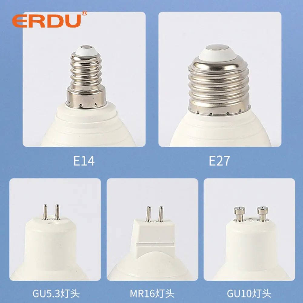 ERDU 5w 7w 9w 12w 15w 18w 20w 24w mr16 gu10 gu5.3 Led Bulb Led Lamp Economic Led Lights for Home