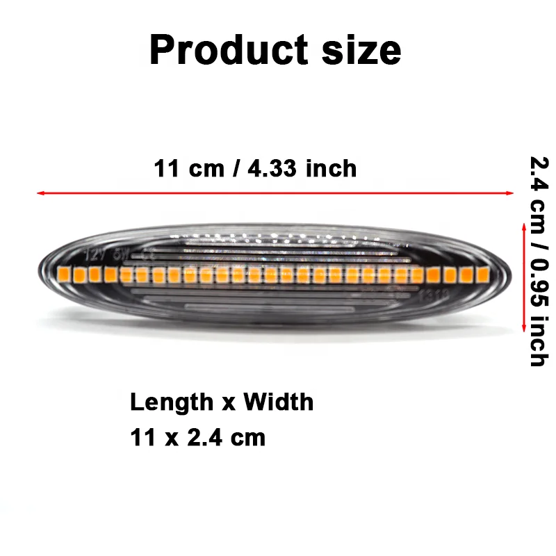 Wholesale Crystal lens Led Dynamic Turn Signal Light for Lexus IS250 IS350 SC430 Toyota MARK X Highlander CROWN Camry Kluger