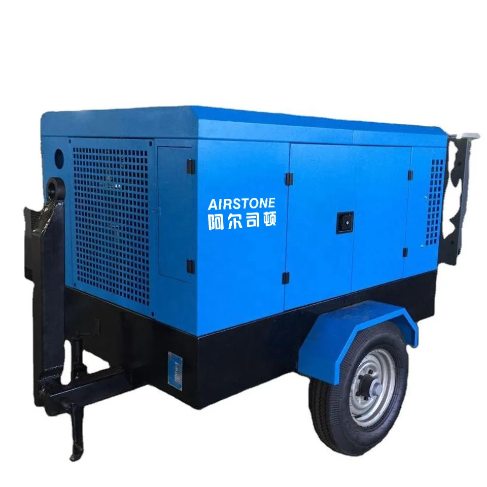 Воздушный компрессор Airstone 1000 cfm 750 дизельный портативный винтовой воздушный для буровой