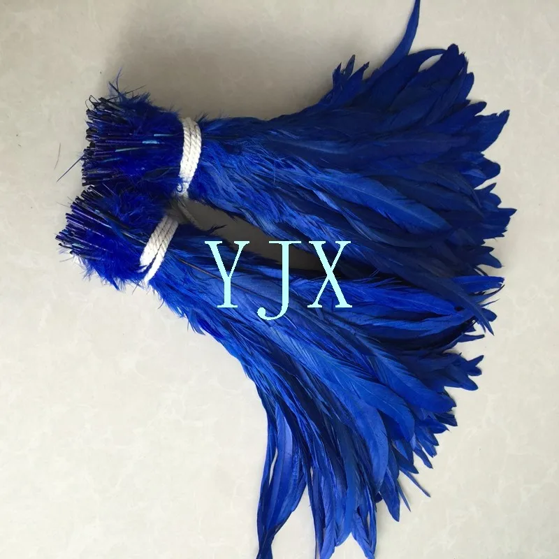 Hot sale DIY dyed colored 30-35cm rooster tail feather chicken feather for Decorations